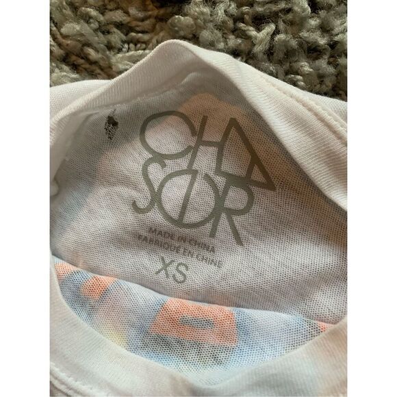 NEW Chaser Journey White Distressed Graphic rocker Tee T SHIRT sz XS S - Picture 4 of 6